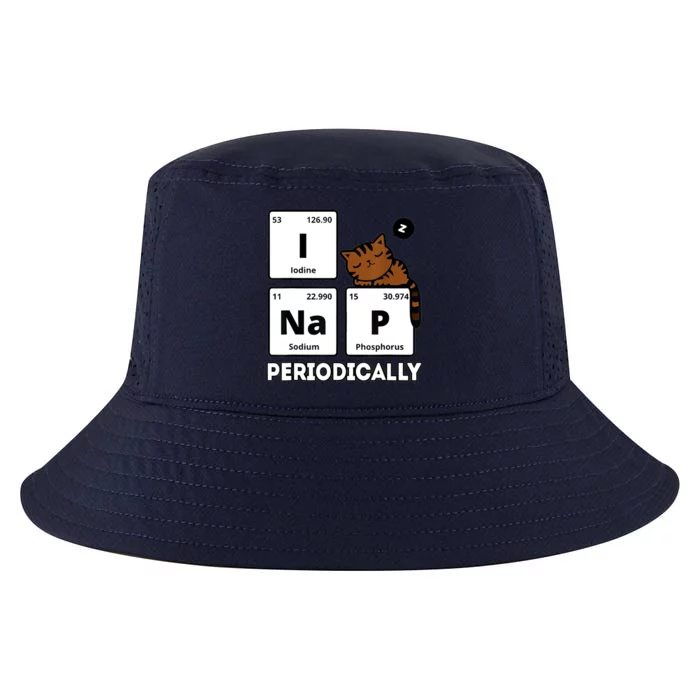 Funny Science Cat I Nap Periodically Cats Lovers Chemistry Cool Comfort Performance Bucket Hat