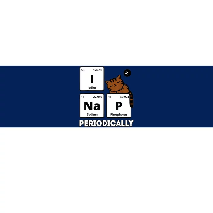 Funny Science Cat I Nap Periodically Cats Lovers Chemistry Bumper Sticker