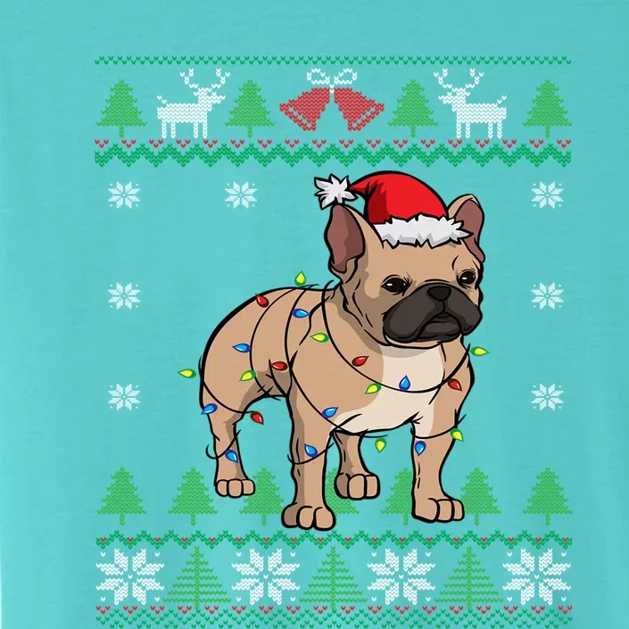 Frenchie Santa Claus Cute French Bulldog Ugly Christmas Meaningful Gift ChromaSoft Performance T-Shirt