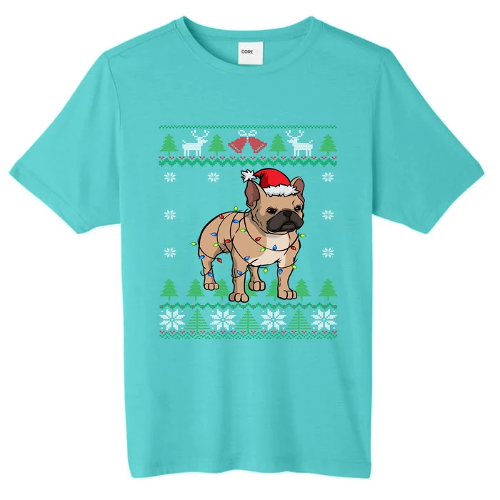 Frenchie Santa Claus Cute French Bulldog Ugly Christmas Meaningful Gift ChromaSoft Performance T-Shirt