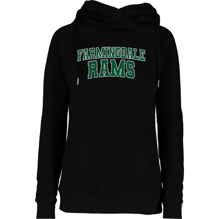 Farmingdale State College Rams Womens Funnel Neck Pullover Hood