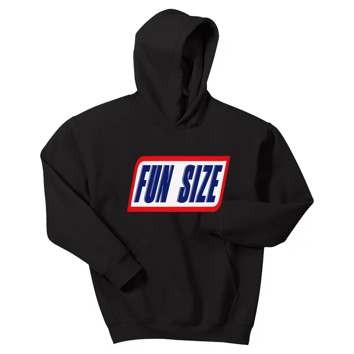 Fun Size Candy Bar Style Label Kids Hoodie