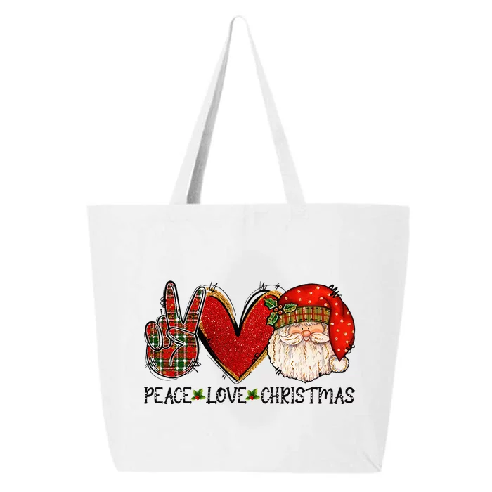 Festive Santa Claus Joyful Holiday Season 25L Jumbo Tote