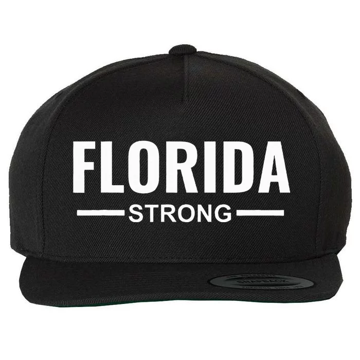 Florida Strong Community Strength Prayer Support Wool Snapback Cap