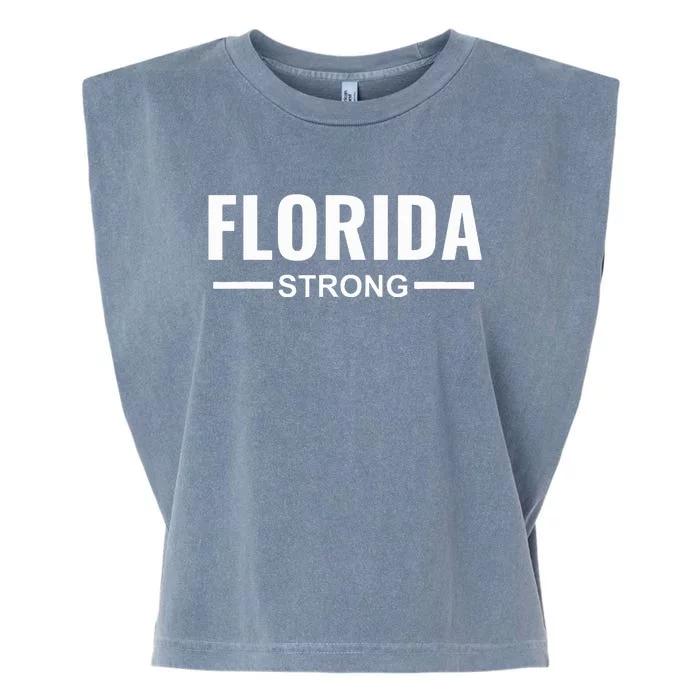 Florida Strong Community Strength Prayer Support Garment-Dyed Women's Muscle Tee