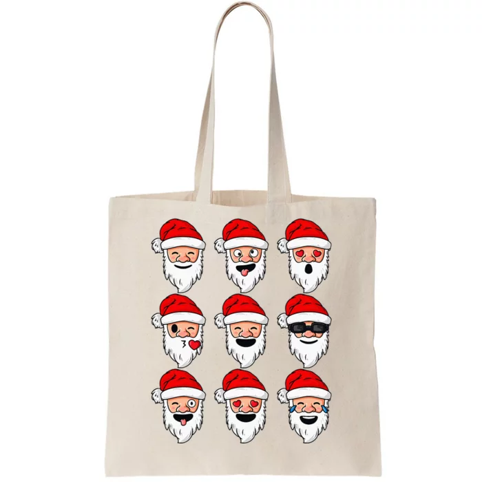 Festive Santa Claus Holiday Fun Tote Bag