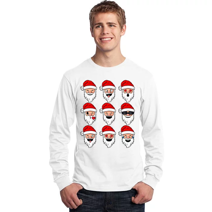 Festive Santa Claus Holiday Fun Tall Long Sleeve T-Shirt