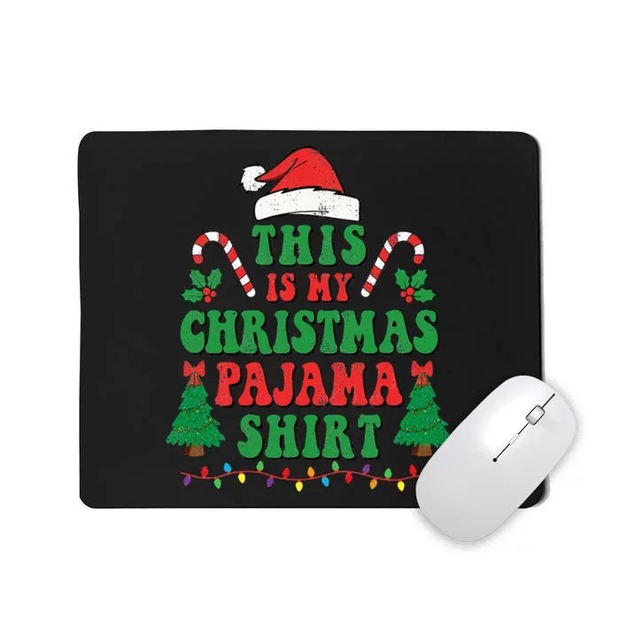 Funny Santa Christmas Pajama Festive Holiday Costume Mousepad