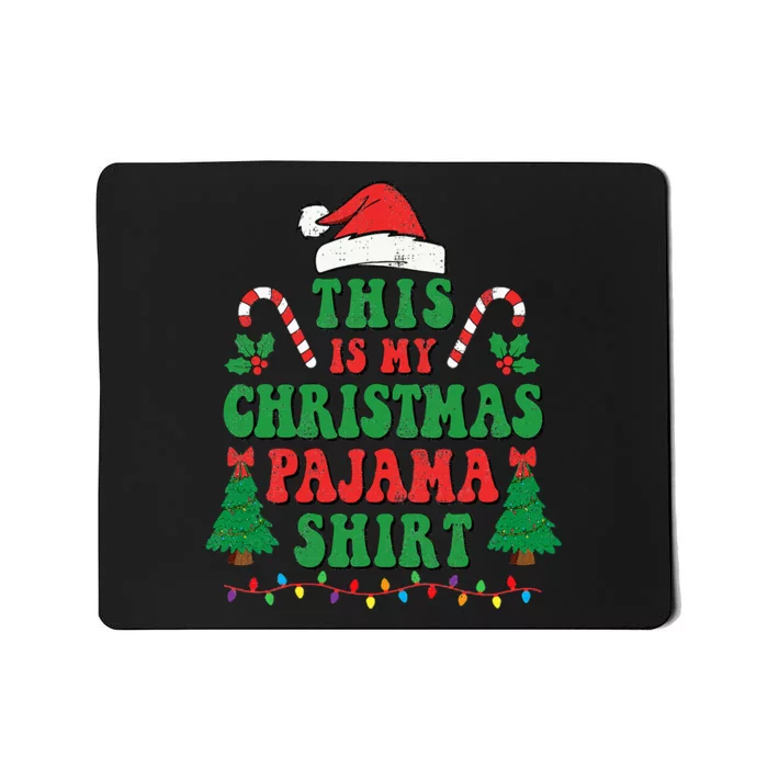 Funny Santa Christmas Pajama Festive Holiday Costume Mousepad