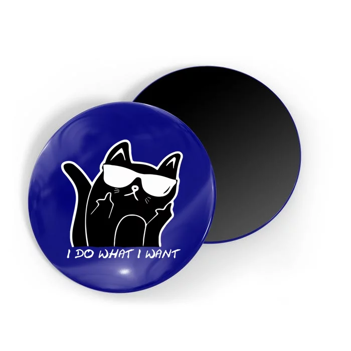 Funny Sarcastic Cat I Do What I Want Adults Gift Magnet