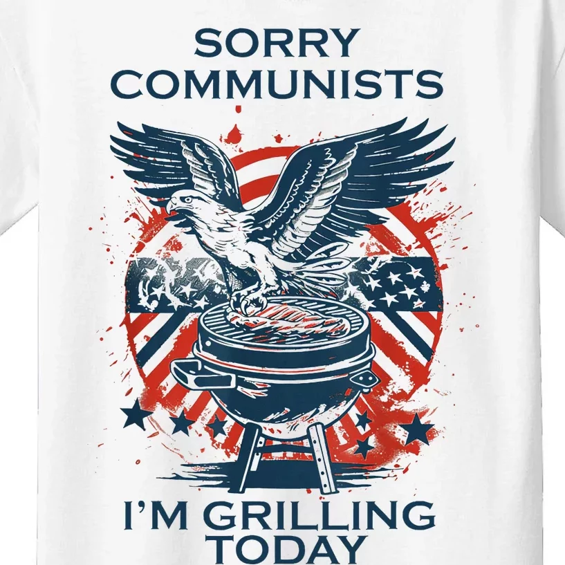 Funny Sorry Communists IM Grilling Today Kids T-Shirt