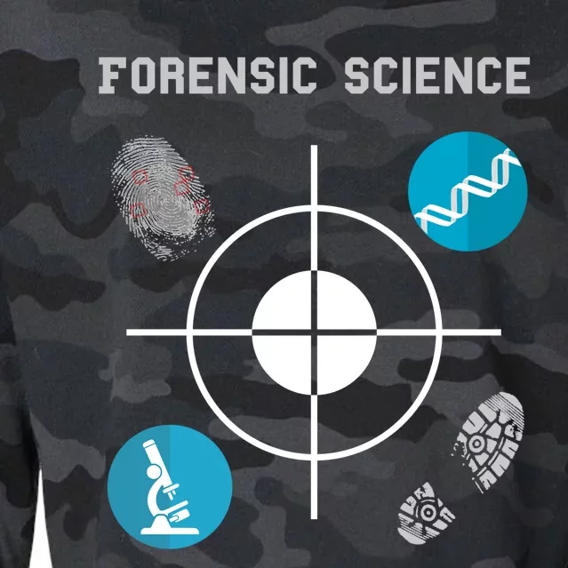 Forensic Science Cute Gift Crime Scene Evidence Cropped Pullover Crew