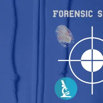 Forensic Science Cute Gift Crime Scene Evidence Full Zip Hoodie