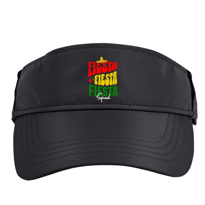 Fiesta Squad Cinco De Mayo Mexican Party Funny Cinco De Mayo Adult Drive Performance Visor