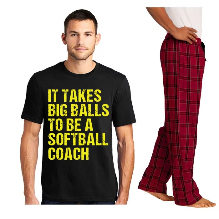 Funny Softball Coach Gift Softball Coach Tee Pajama Set