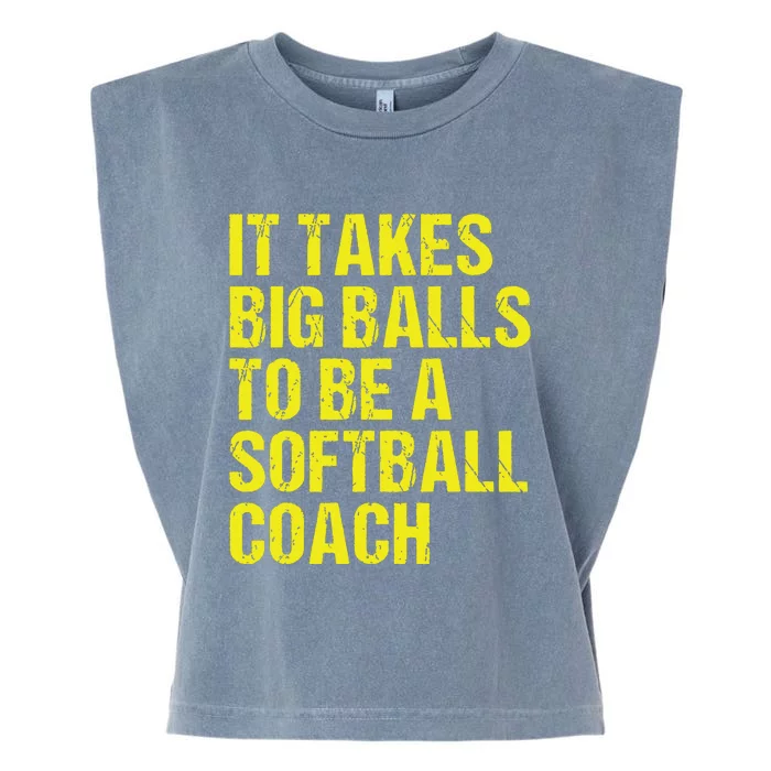 Funny Softball Coach Gift Softball Coach Tee Garment-Dyed Women's Muscle Tee