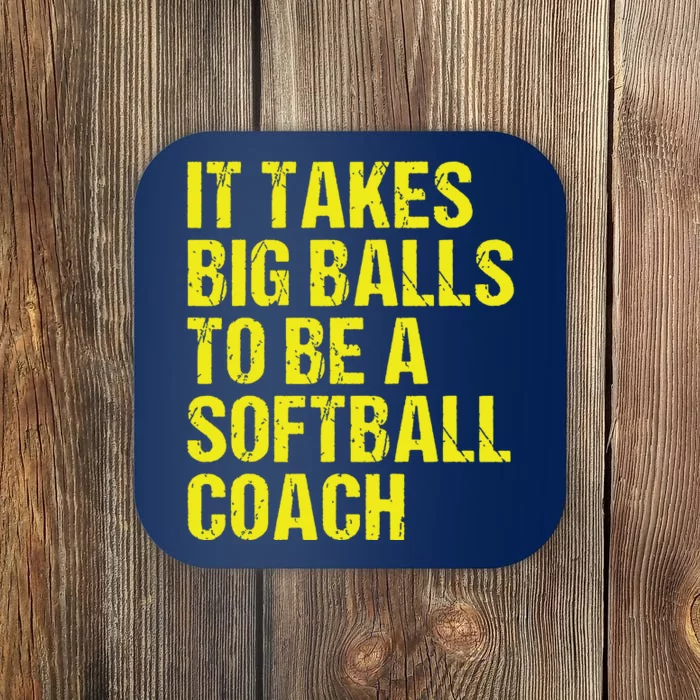 Funny Softball Coach Gift Softball Coach Tee Coaster