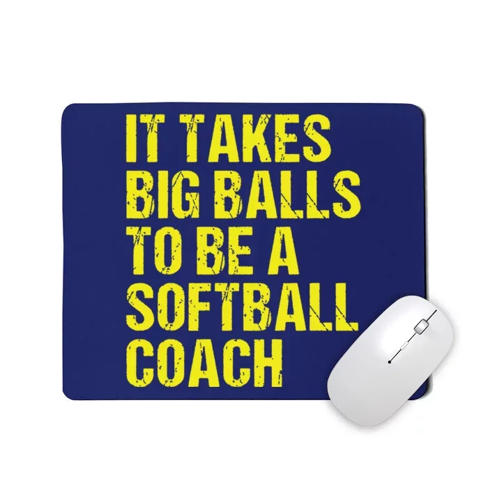 Funny Softball Coach Gift Softball Coach Tee Mousepad