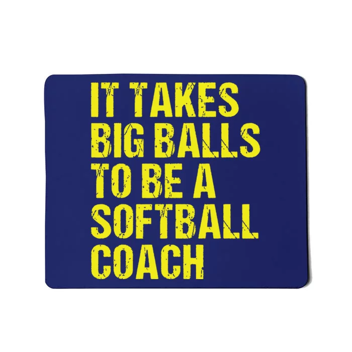 Funny Softball Coach Gift Softball Coach Tee Mousepad