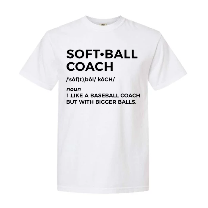 Funny Softball Coach Gift Softball Coach Tee Garment-Dyed Heavyweight T-Shirt