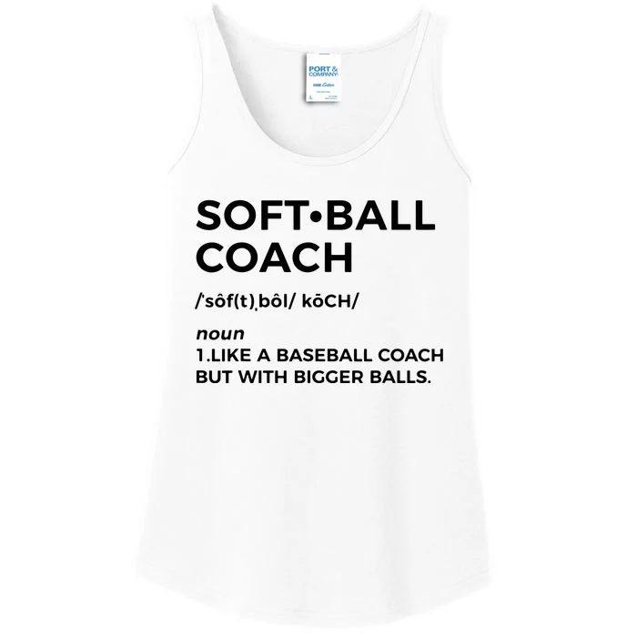 Funny Softball Coach Gift Softball Coach Tee Ladies Essential Tank