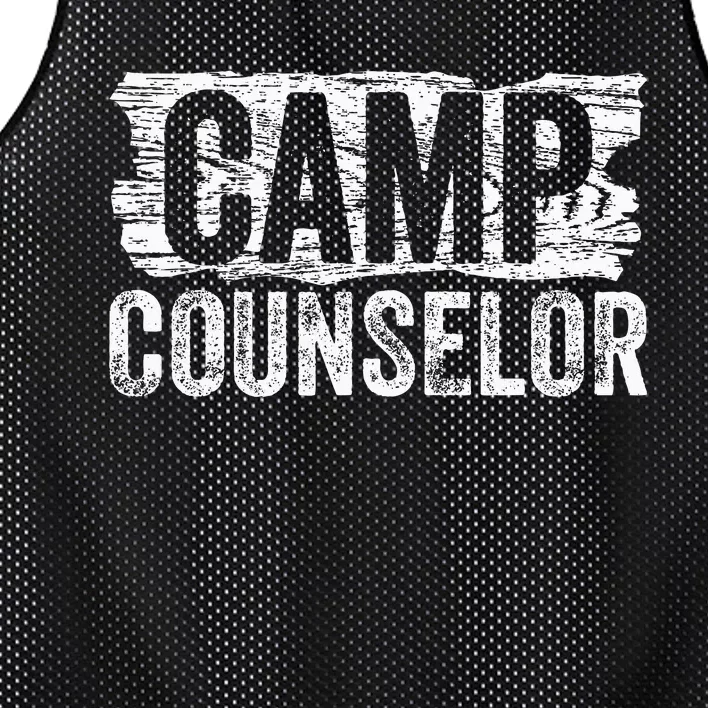 Funny Summer Camp Counselor Staff Director Teacher Mesh Reversible Basketball Jersey Tank