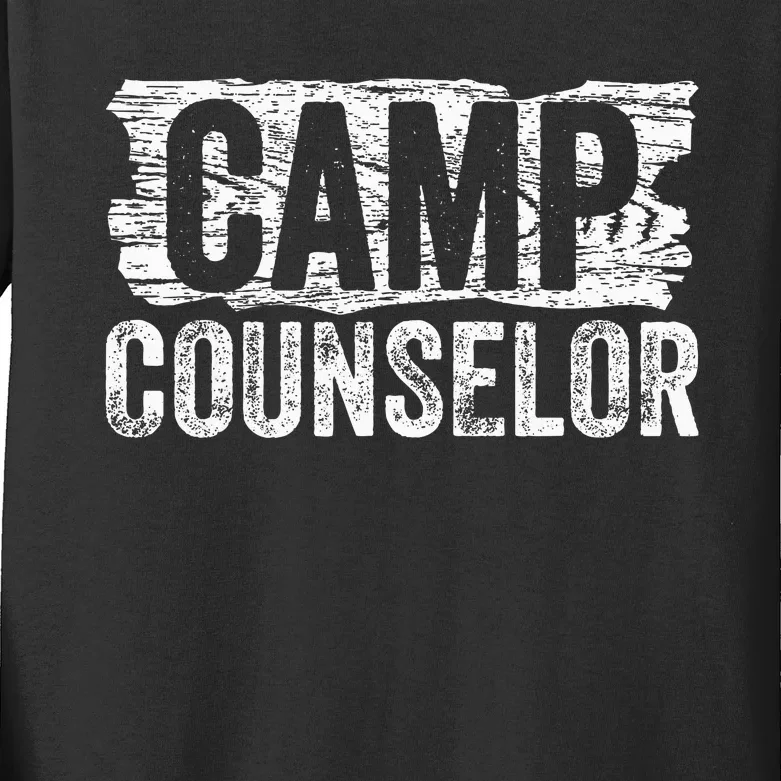 Funny Summer Camp Counselor Staff Director Teacher Kids Long Sleeve Shirt