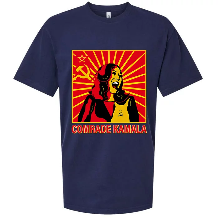 Fun Socialist Comrade Kamala Commie La Harris 2024 Kammunism Sueded Cloud Jersey T-Shirt