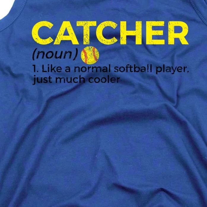 Funny Softball Catcher Definition Gift Tank Top