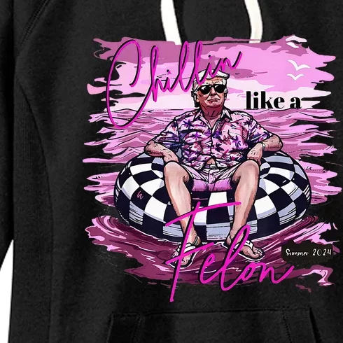 Felon Summer Chilling Like A Felon Summer Women's Fleece Hoodie