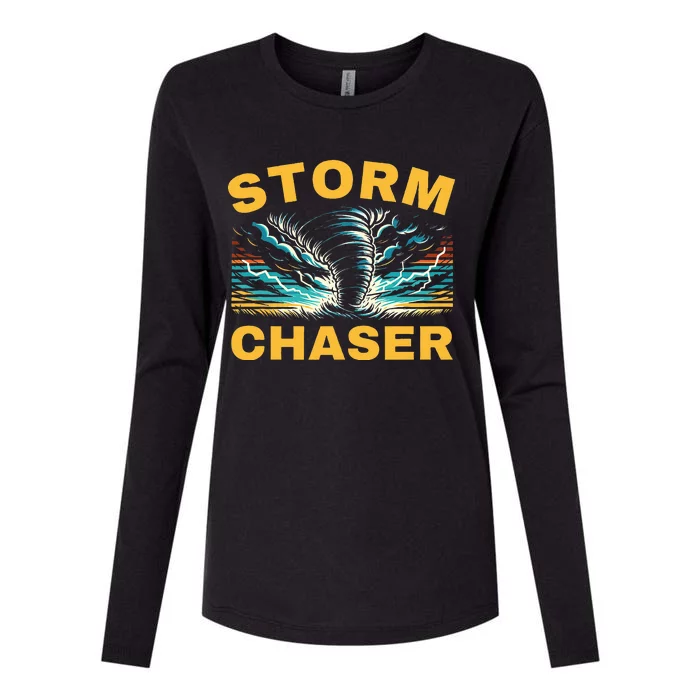 Future Storm Chaser Storm Chasing Tornado Meteorology Womens Cotton Relaxed Long Sleeve T-Shirt