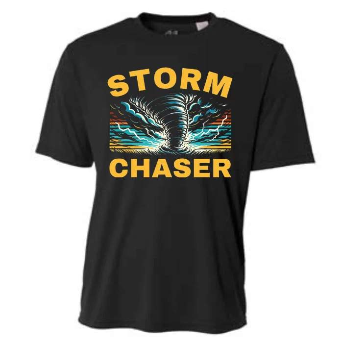 Future Storm Chaser Storm Chasing Tornado Meteorology Cooling Performance Crew T-Shirt