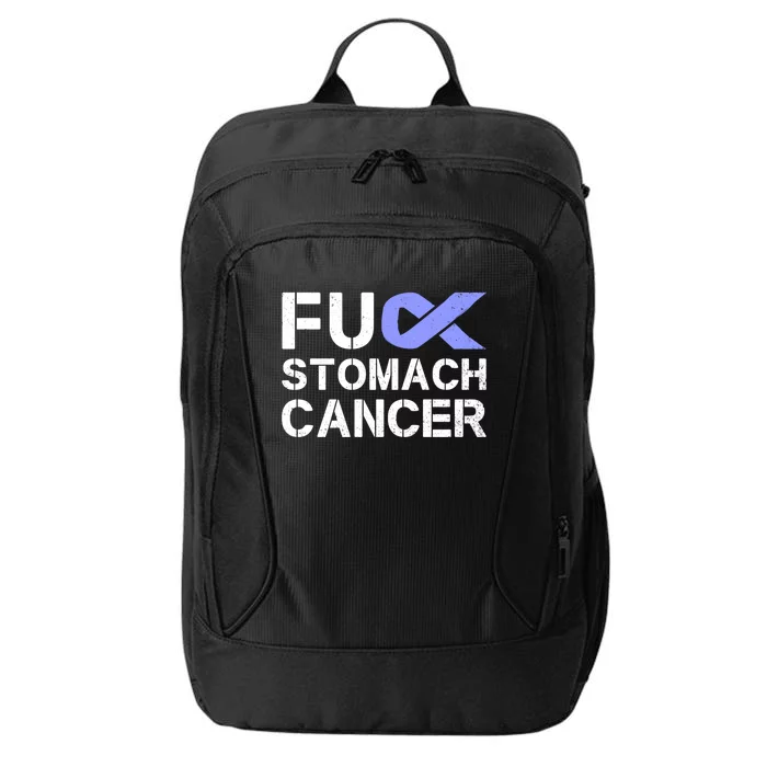 Fuck Stomach Cancer Awareness Month Ribbon Warrior Survivor Gift City Backpack