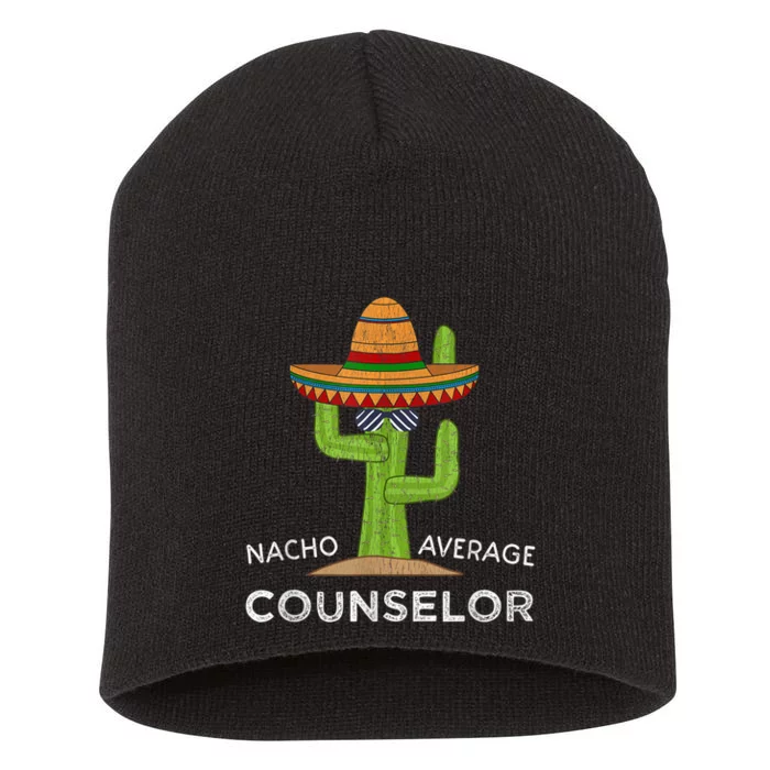 Fun School Counselor Humor Gifts Short Acrylic Beanie