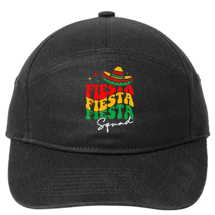 Fiesta Squad Cinco De Mayo Mexican Party 7-Panel Snapback Hat