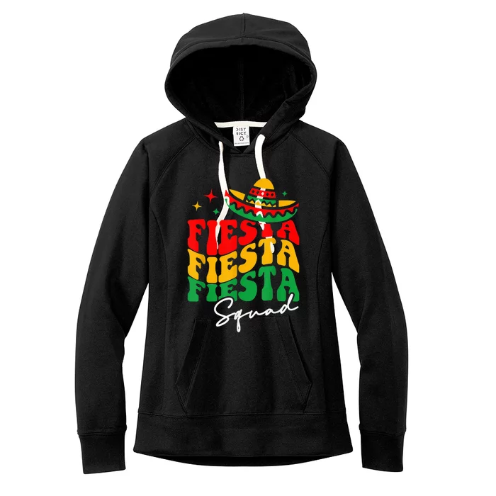 Fiesta Squad Cinco De Mayo Mexican Party Women's Fleece Hoodie