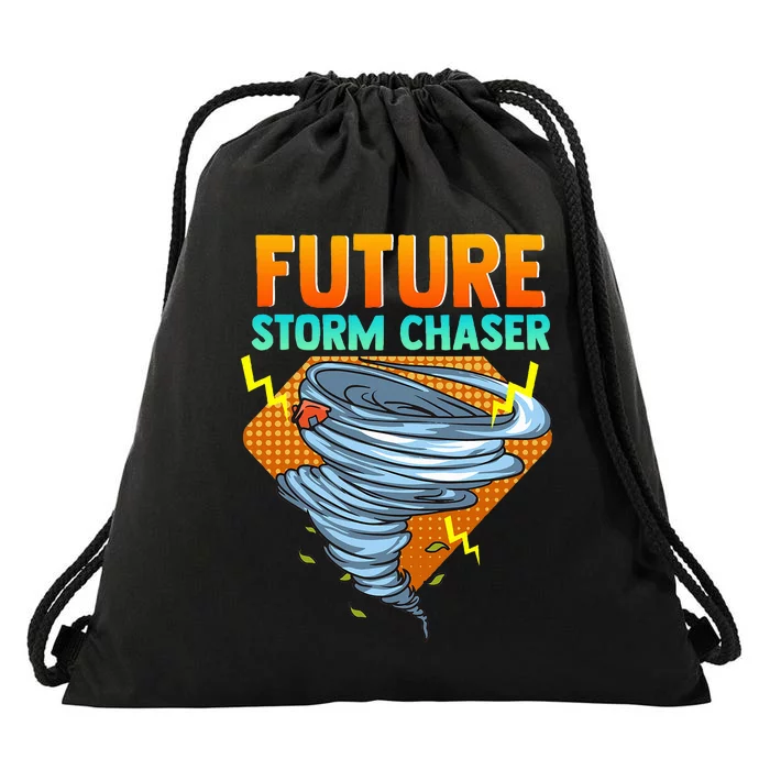 Future Storm Chaser Tornado Hurricane & Thunderstorms Drawstring Bag