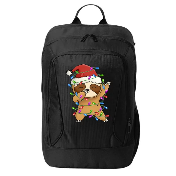 Funny Sloth Christmas Dabbing Cool Gift City Backpack