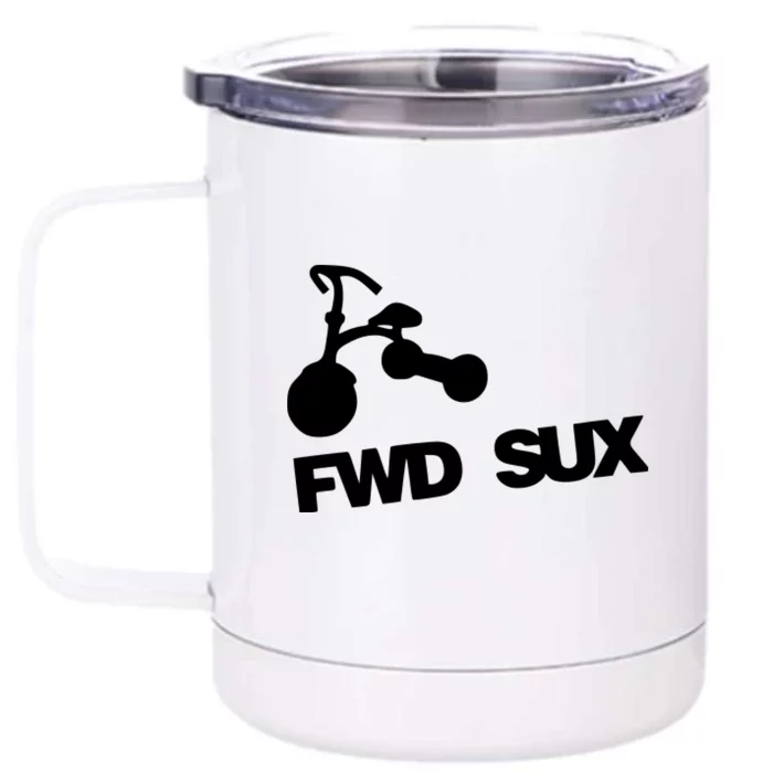 FWD Sux Car Lover Front & Back 12oz Stainless Steel Tumbler Cup