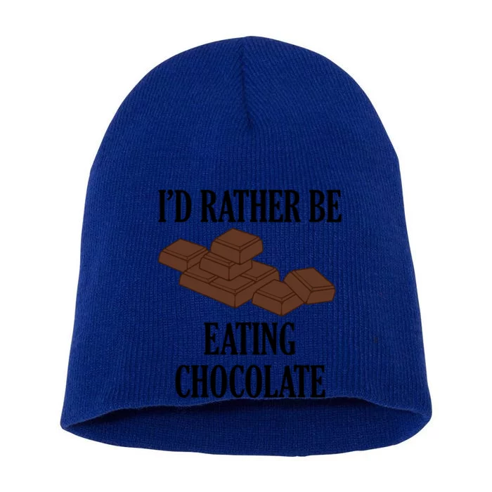 Funny Saying Chocolate Cocoa Chocolatier Cool Gift Short Acrylic Beanie