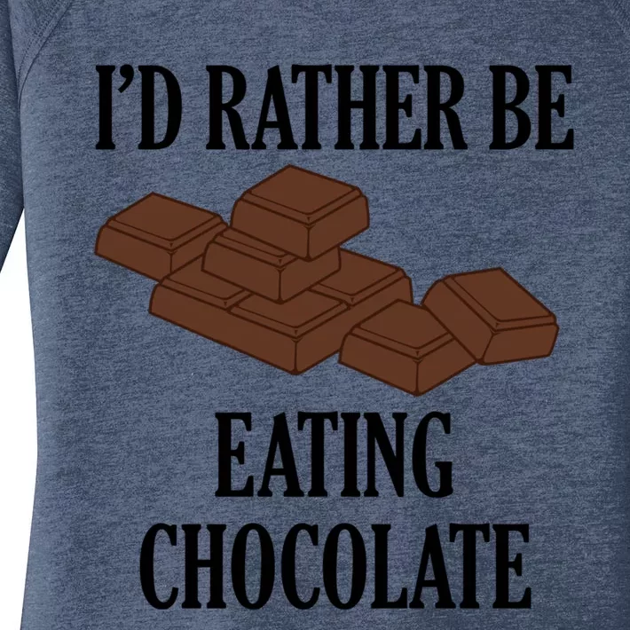 Funny Saying Chocolate Cocoa Chocolatier Cool Gift Women's Perfect Tri Tunic Long Sleeve Shirt