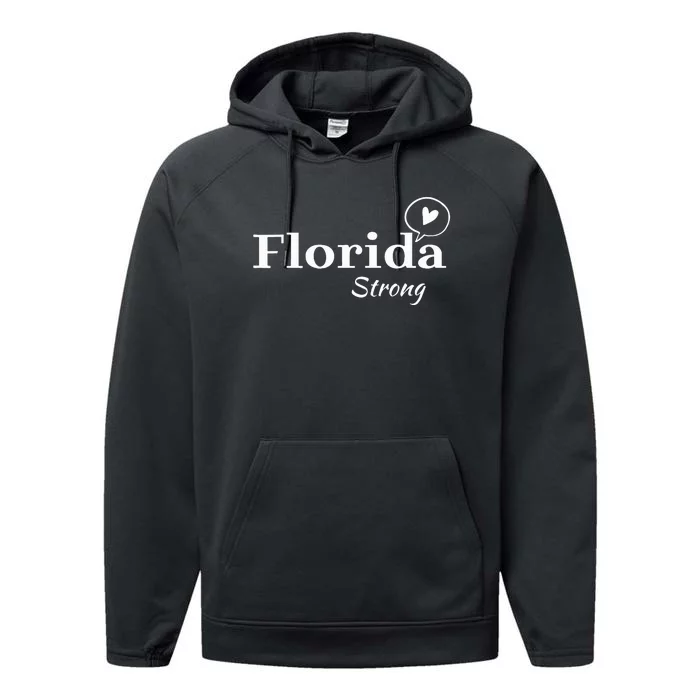 Florida Strong Community Strength Prayer Support Performance Fleece Hoodie