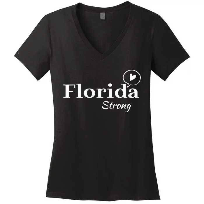 Florida Strong Community Strength Prayer Support Women's V-Neck T-Shirt