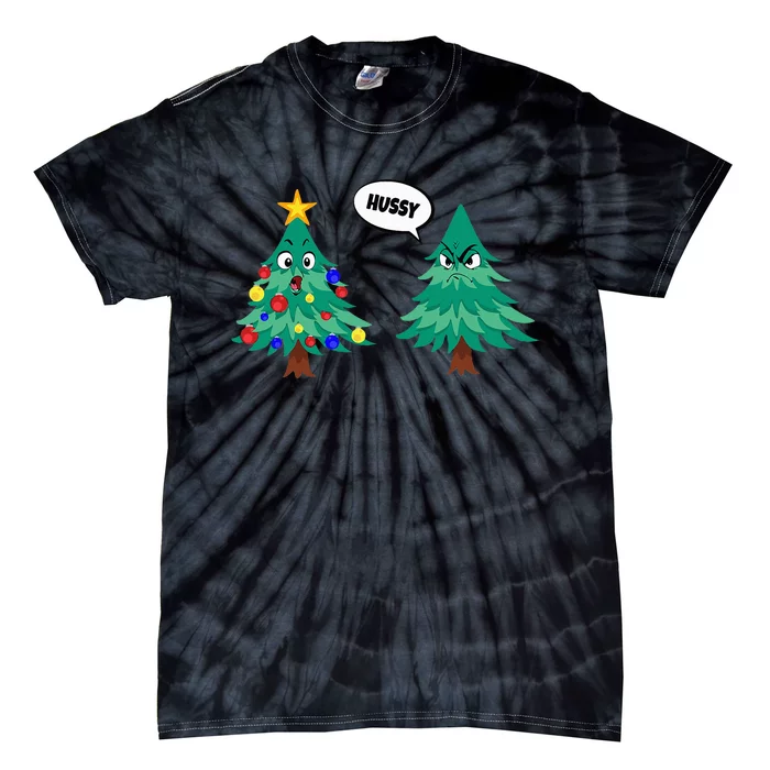 funny saying Christmas motifs Christmas tree Tie-Dye T-Shirt