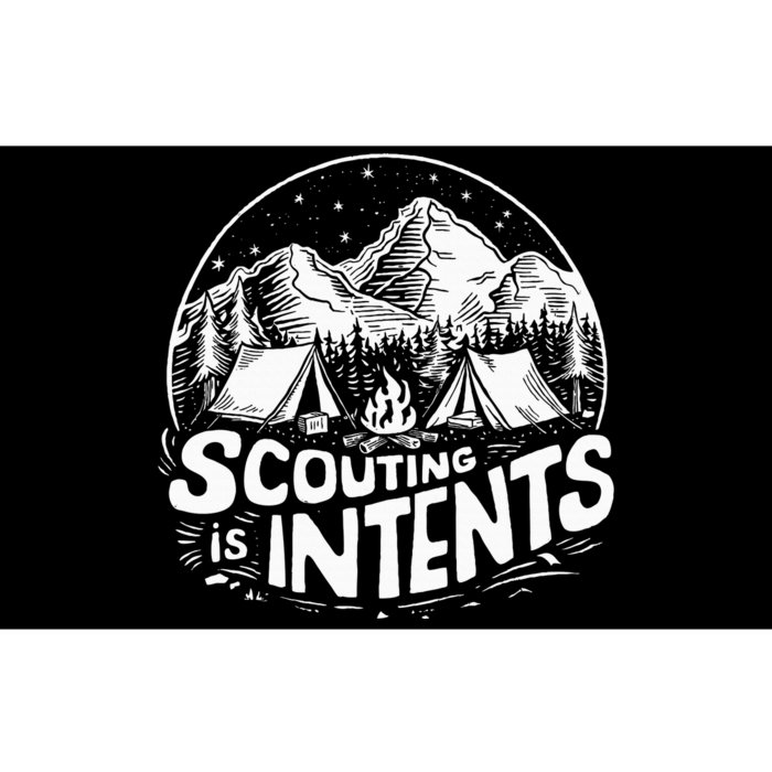 Funny Scout Camper Scouting Is Intents Camping Outdoor Bumper Sticker