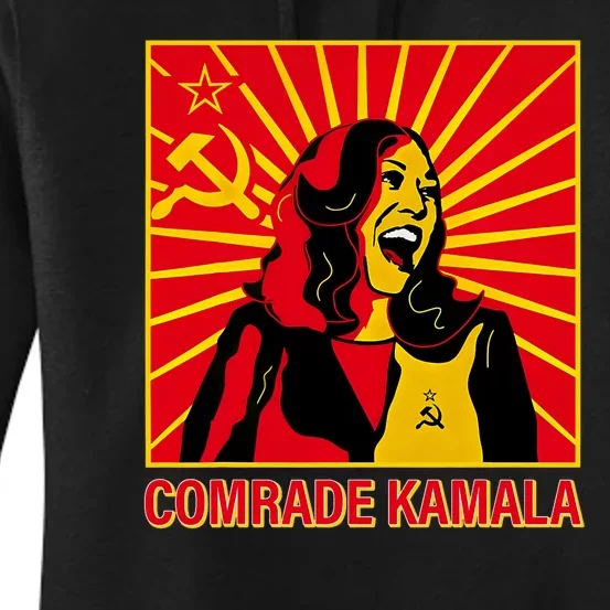 Fun Socialist Comrade Kamala Commie La Harris 2024 Kammunism Women's Pullover Hoodie