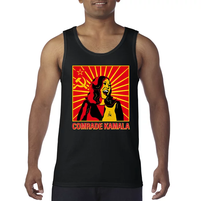 Fun Socialist Comrade Kamala Commie La Harris 2024 Kammunism Tank Top