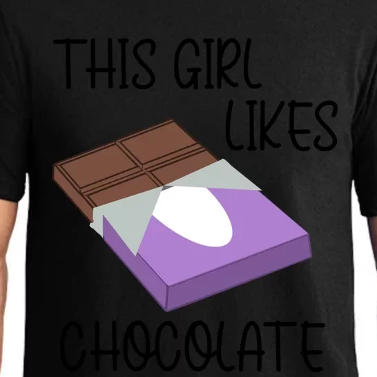 Funny Saying Chocolate Lover Eating Cocoa Gift Pajama Set