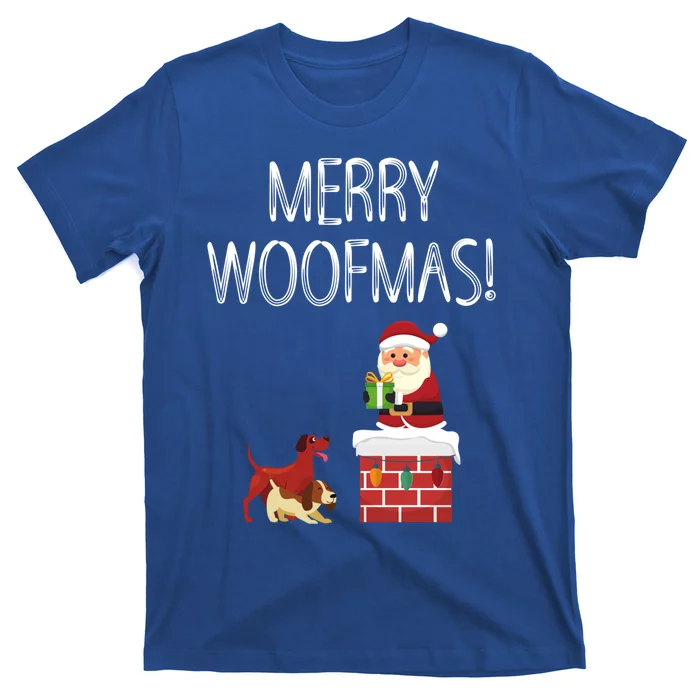 Funny Santa Claus Merry Woofmas Christmas Xmas Dog Lover Gift T-Shirt