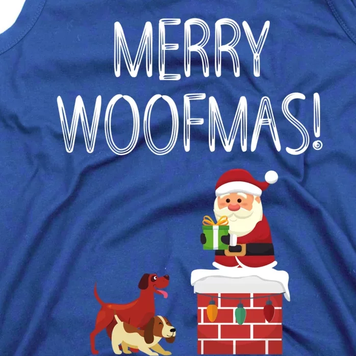 Funny Santa Claus Merry Woofmas Christmas Xmas Dog Lover Gift Tank Top